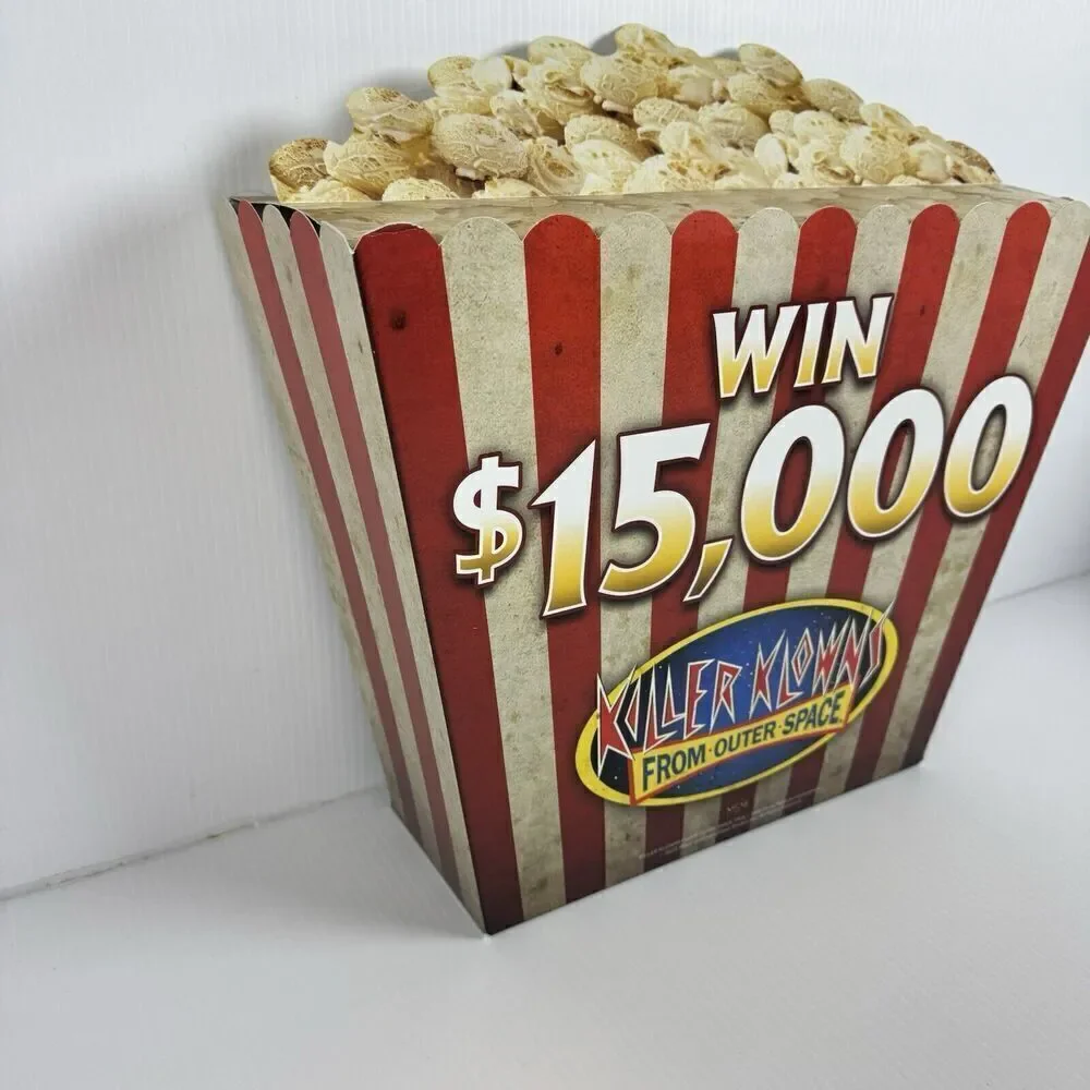 Spirit Halloween Killer Klowns from Outer Space Store Display Large Popcorn Box